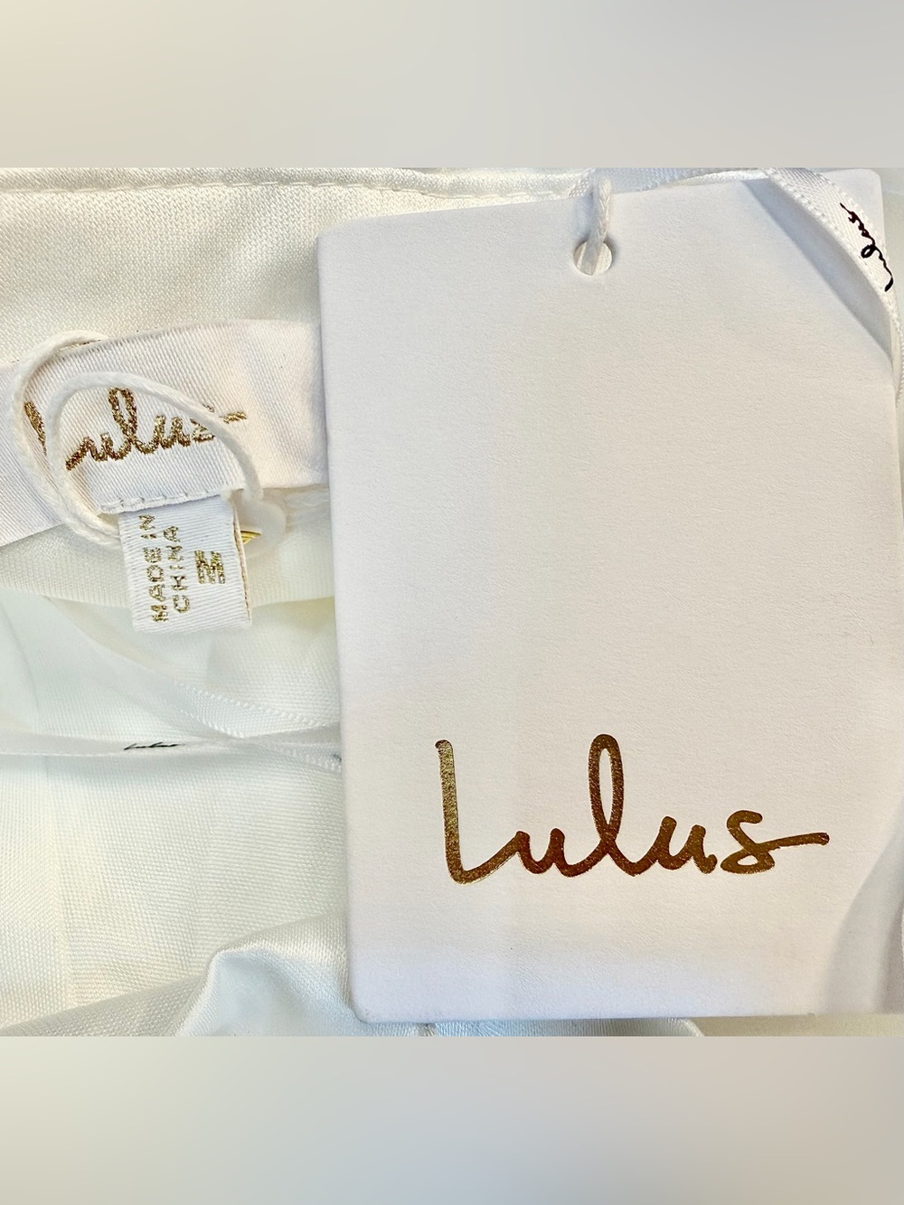 NWT Lulus Arabella White Basque Waist Maxi Dress, Size Medium - Picture 11 of 16